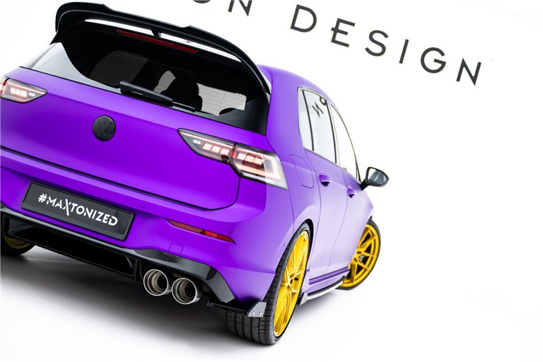 Sottoparaurti splitter laterali posteriori V.2 + Flaps Volkswagen Golf R MK8 Facelift 2024-