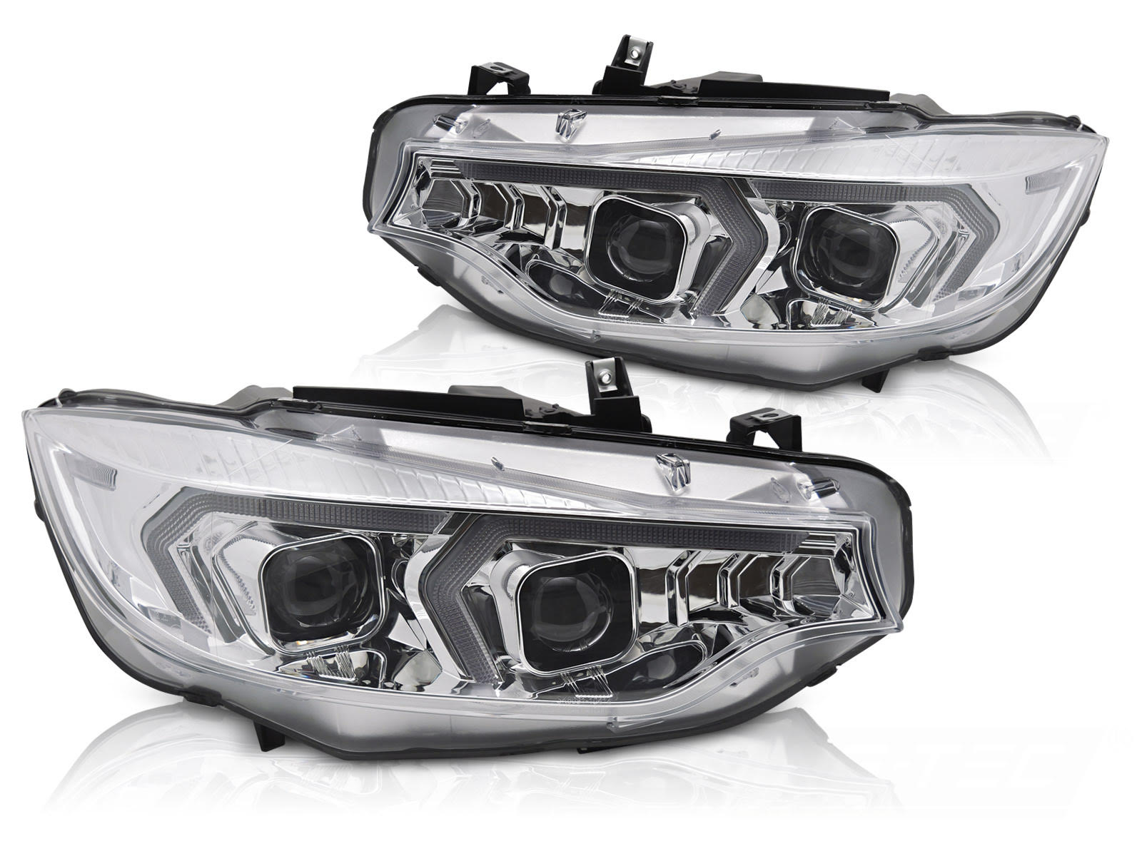 Fari Xenon DRL BMW F32/F33 2013-2017 Chrome