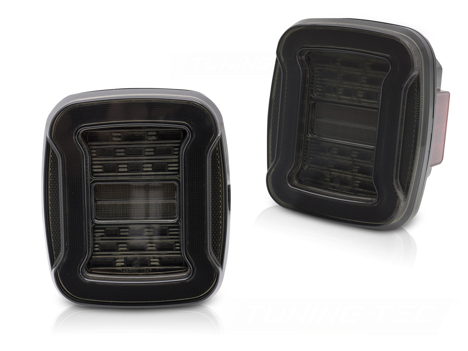 Coppia fari Led e DTS posteriori Jeep Wrangler YJ 91-96 / TJ 96-06 Fume