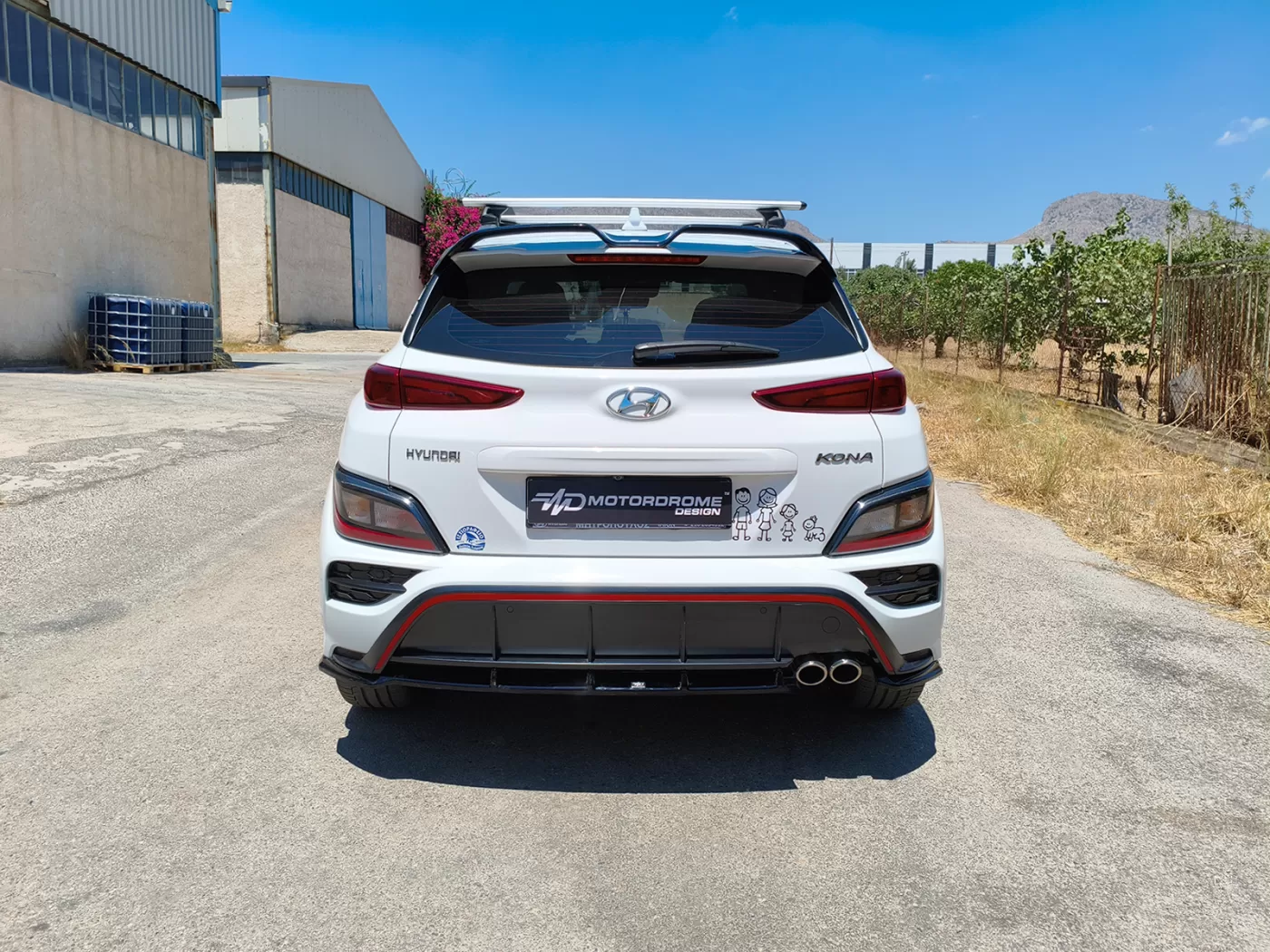 Sottoparaurti estrattore posteriore Hyundai Kona N-Line Mk1 Facelift 2020-2023 - immagine 2