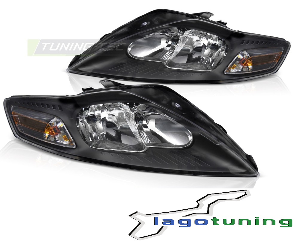 Coppia di fari Ford Mondeo MK4 2011-2014 Neri