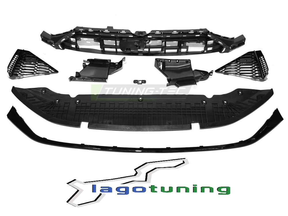 Paraurti anteriore Audi A7 2018-2023 RS7 Style Black (PDC) - immagine 2