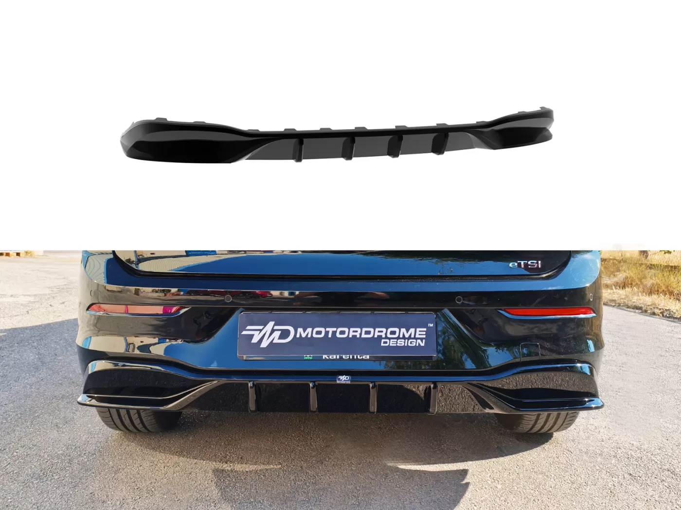 Estrattore sottoparaurti posteriore Volkswagen Golf MK8 / Mk8 Facelift 2024-