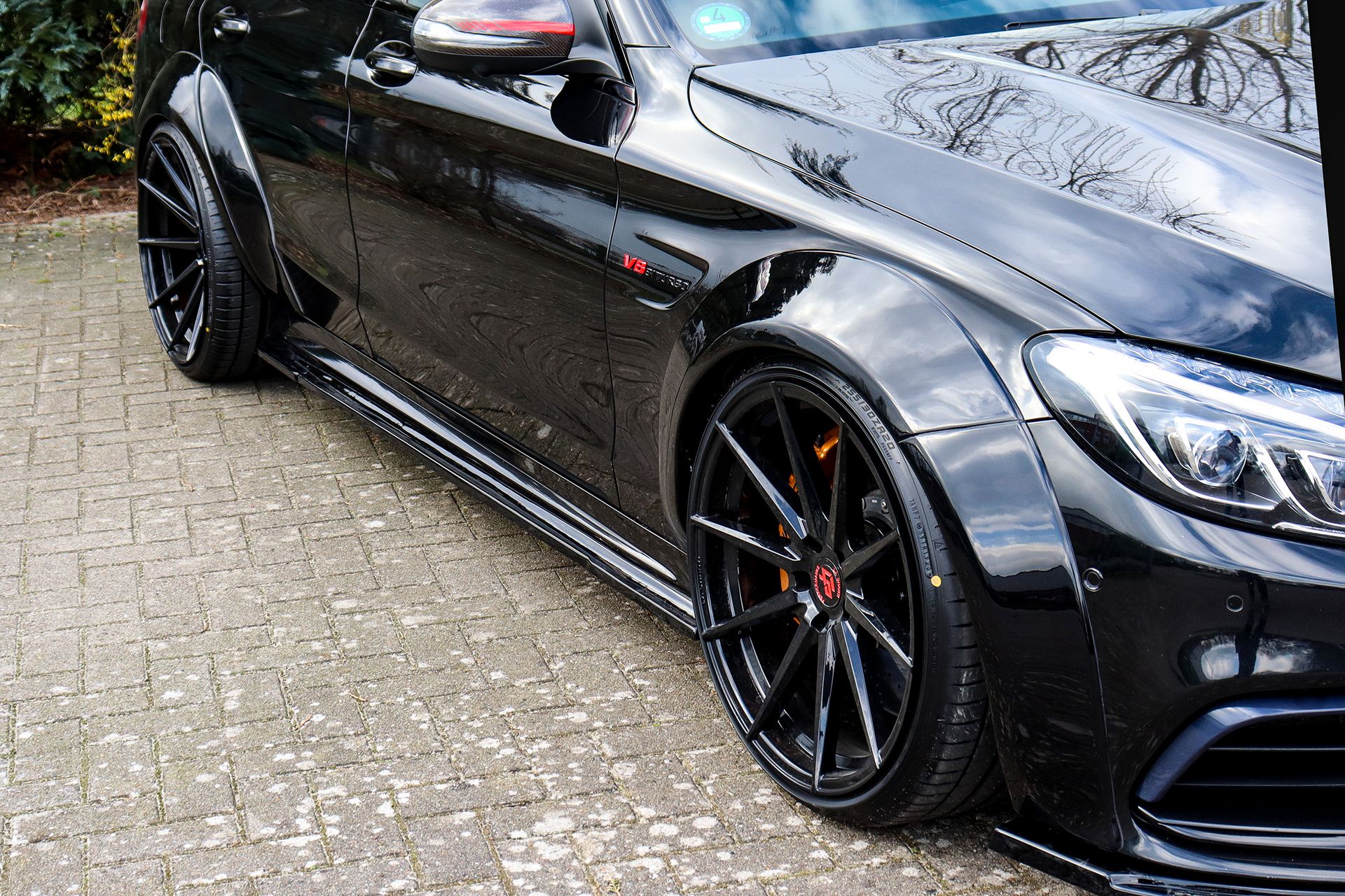 Allargamenti parafanghi Mercedes Classe C C63AMG+S W205 Station Wagon 2015- - immagine 2