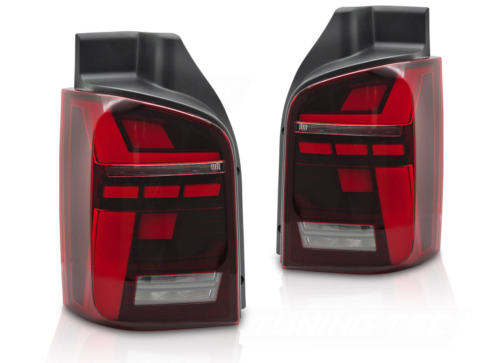 Coppia fari posteriori LED e DTS Volkswagen T5 2003-2015 Rossi e bianchi