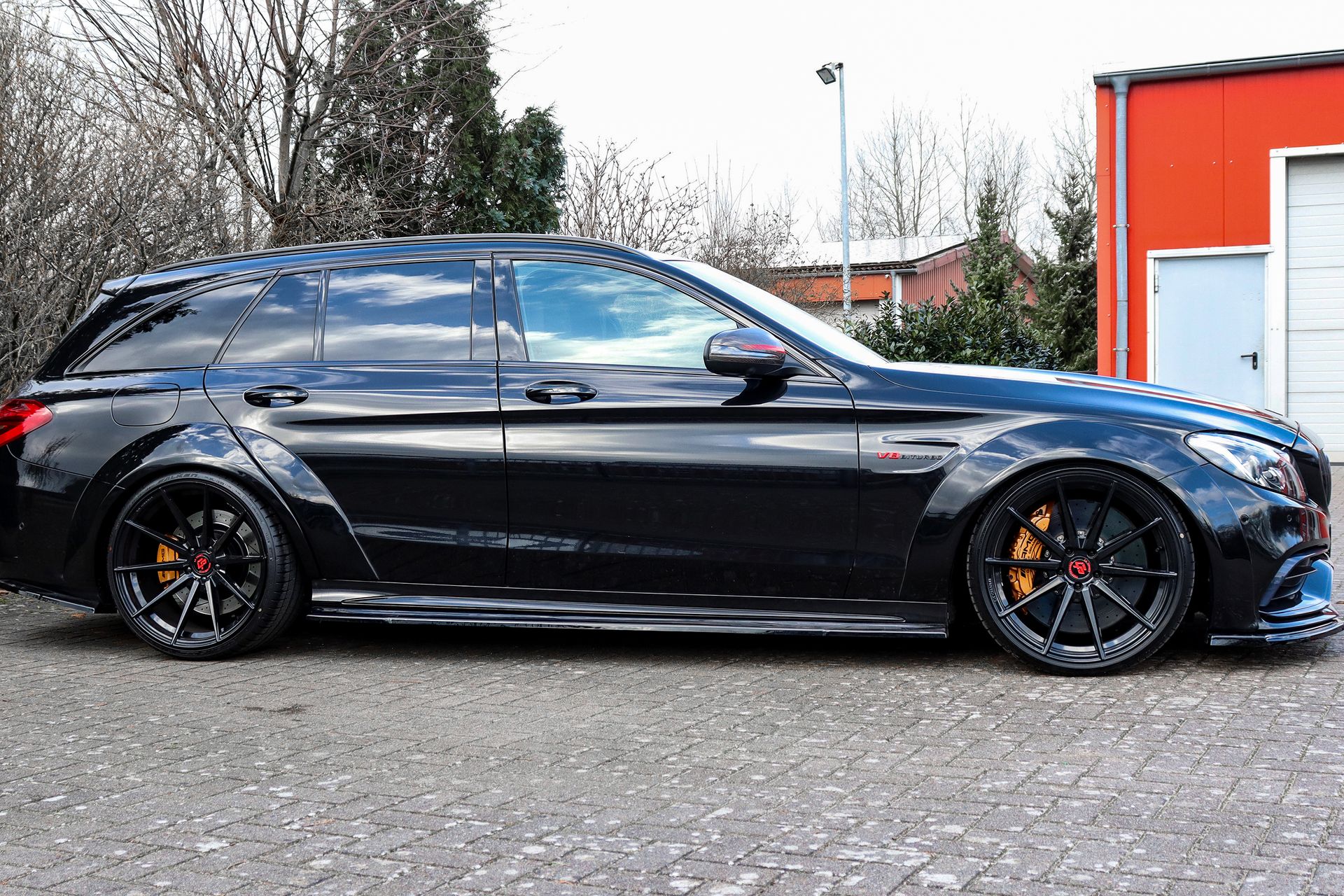 Allargamenti parafanghi Mercedes Classe C C63AMG+S W205 Station Wagon 2015- - immagine 4
