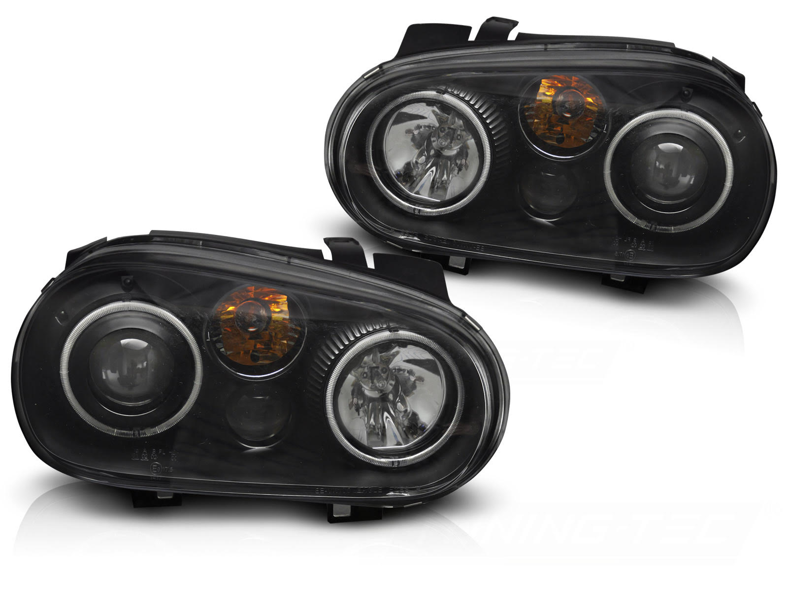 Fari CCFL Angel Eyes Volkswagen Golf IV 2097-2006 Neri