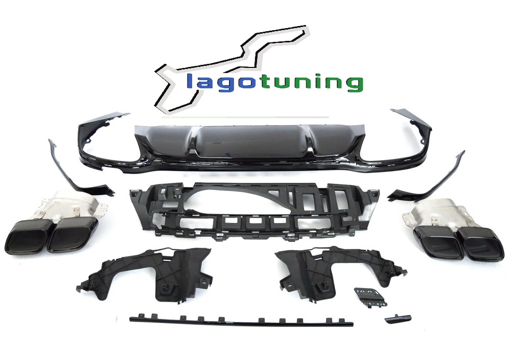 Sottoparaurti posteriore Mercedes W213/ S213 2020-2023 AMG Style - immagine 2