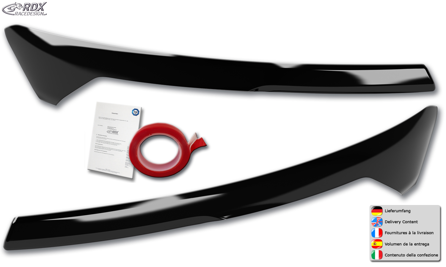Palpebre fari Ford Transit Courier / Tourneo Courier 2024- - immagine 3