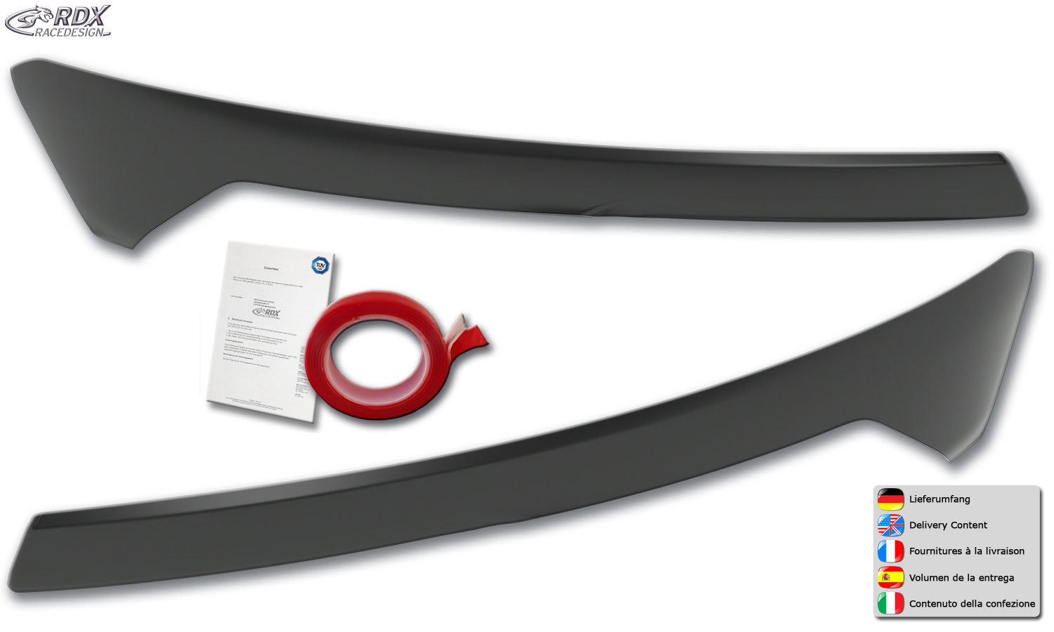 Palpebre fari Ford Transit Courier / Tourneo Courier 2024- - immagine 3