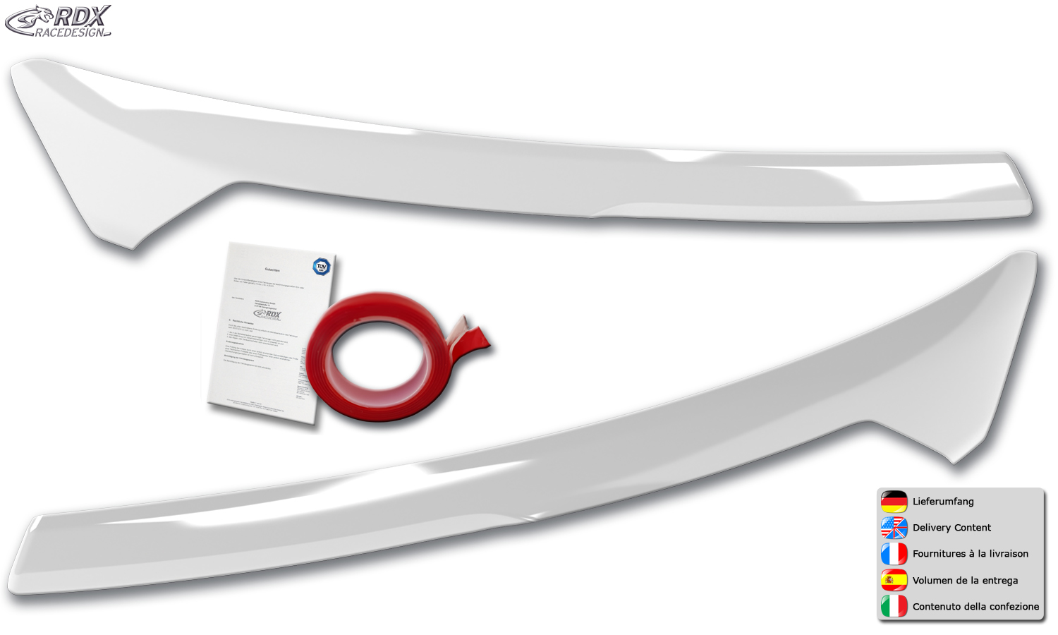 Palpebre fari Ford Transit Courier / Tourneo Courier 2024- - immagine 2