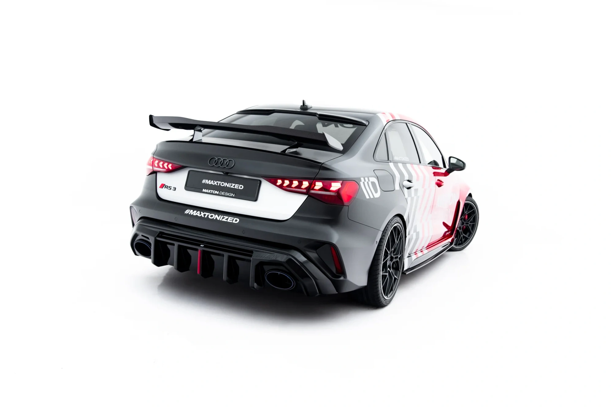 Sottoparaurti estrattore posteriore Audi RS3 Berlina 8Y Facelift 2024-
