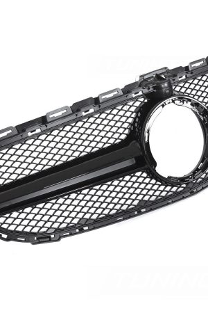 Griglia calandra anteriore Mercedes W205 W205 18-21 / S205 18-21 / C205 18-23 / A205 18-23 Nero lucido