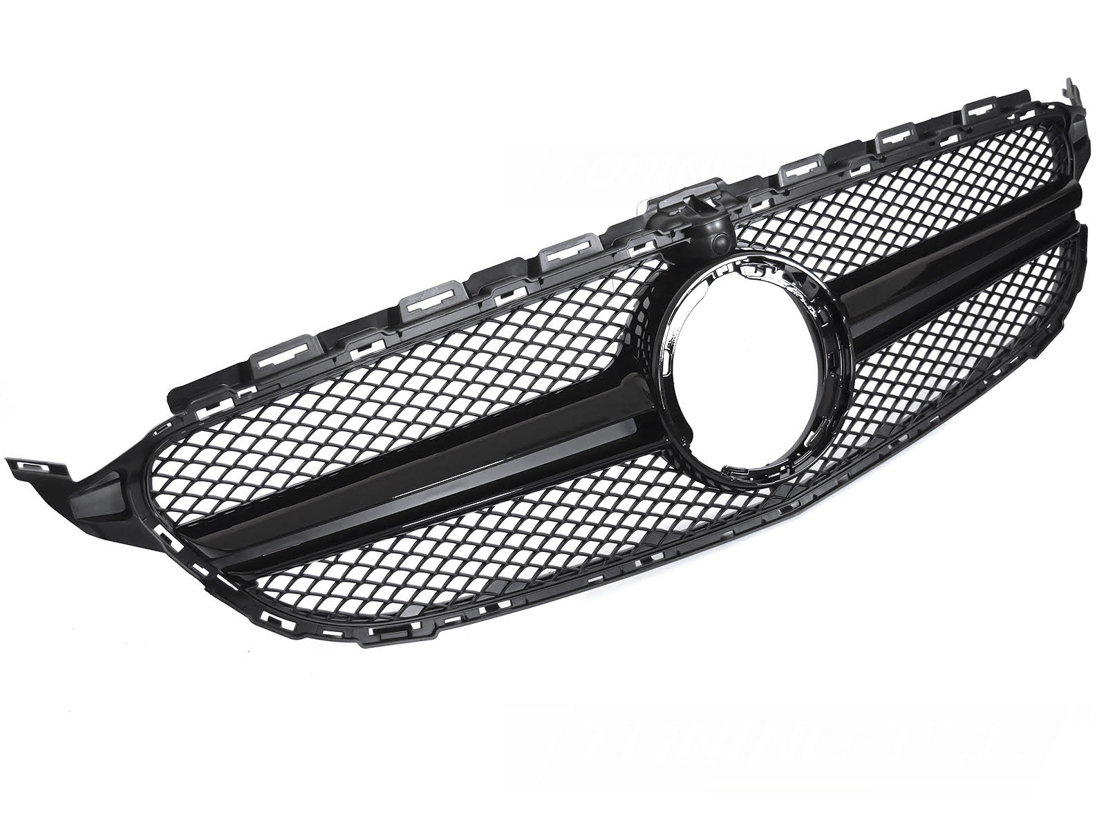 Griglia calandra anteriore Mercedes W205 W205 18-21 / S205 18-21 / C205 18-23 / A205 18-23 Nero lucido