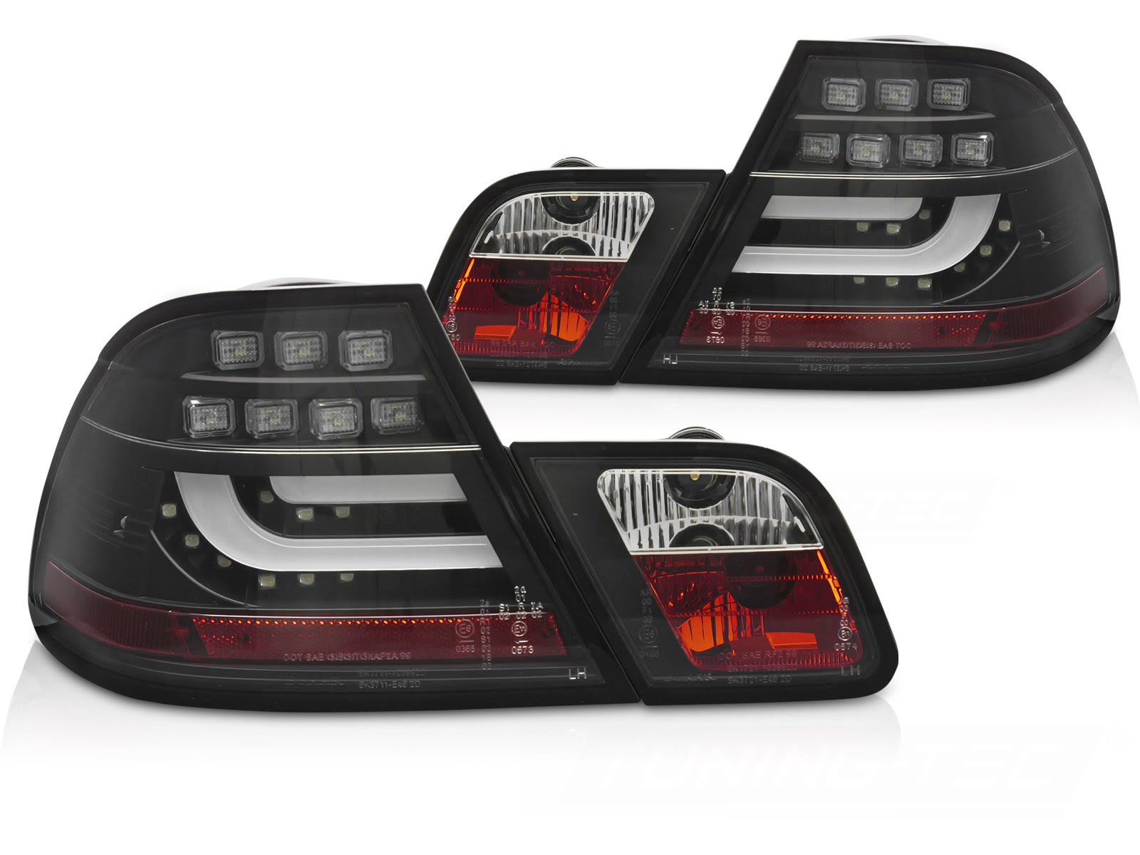 Coppia fari a Led posteriori BMW Serie 3 E46 Coupé 2003-2006 Neri