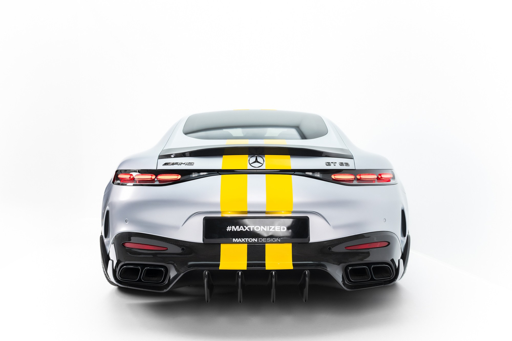 Spoiler in carbonio V.2 Mercedes AMG GT 43 / 55 / 63 / 63 SE Performance C192 2023- - immagine 3