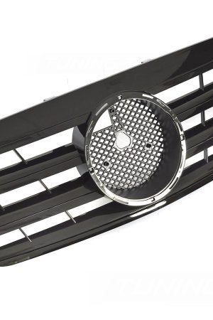 Griglia calandra anteriore Mercedes Classe E W210 / S210 1999-2003 Nero lucido