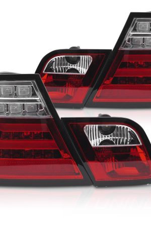 Coppia fari a Led posteriori BMW Serie 3 E46 Coupé 2003-2006 Rossi e Bianchi