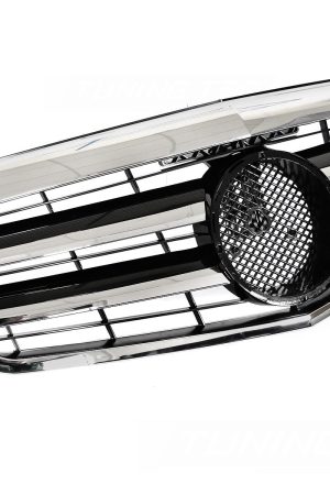 Griglia calandra anteriore Mercedes W212 / S212 2009-2013 Nero lucido e Cromato