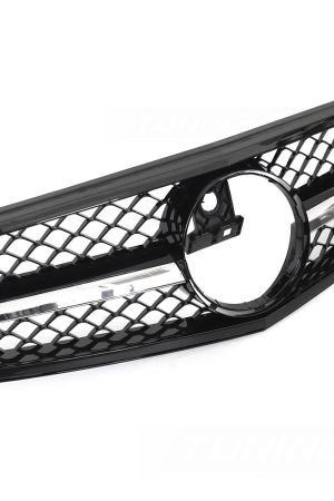 Griglia calandra anteriore Mercedes W204 2007-2014 Nero lucido e Cromata