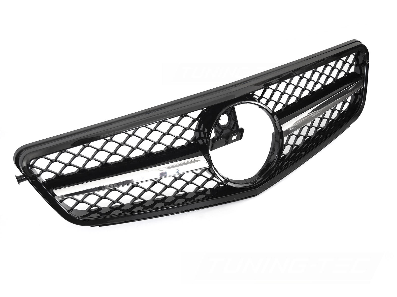 Griglia calandra anteriore Mercedes W204 2007-2014 Nero lucido e Cromata