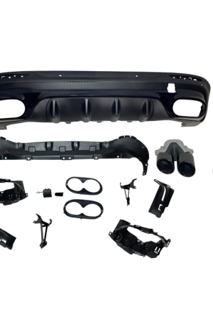 Sottoparaurti posteriore per Mercedes AMG GLB X247 2020- Look AMG 45 Black