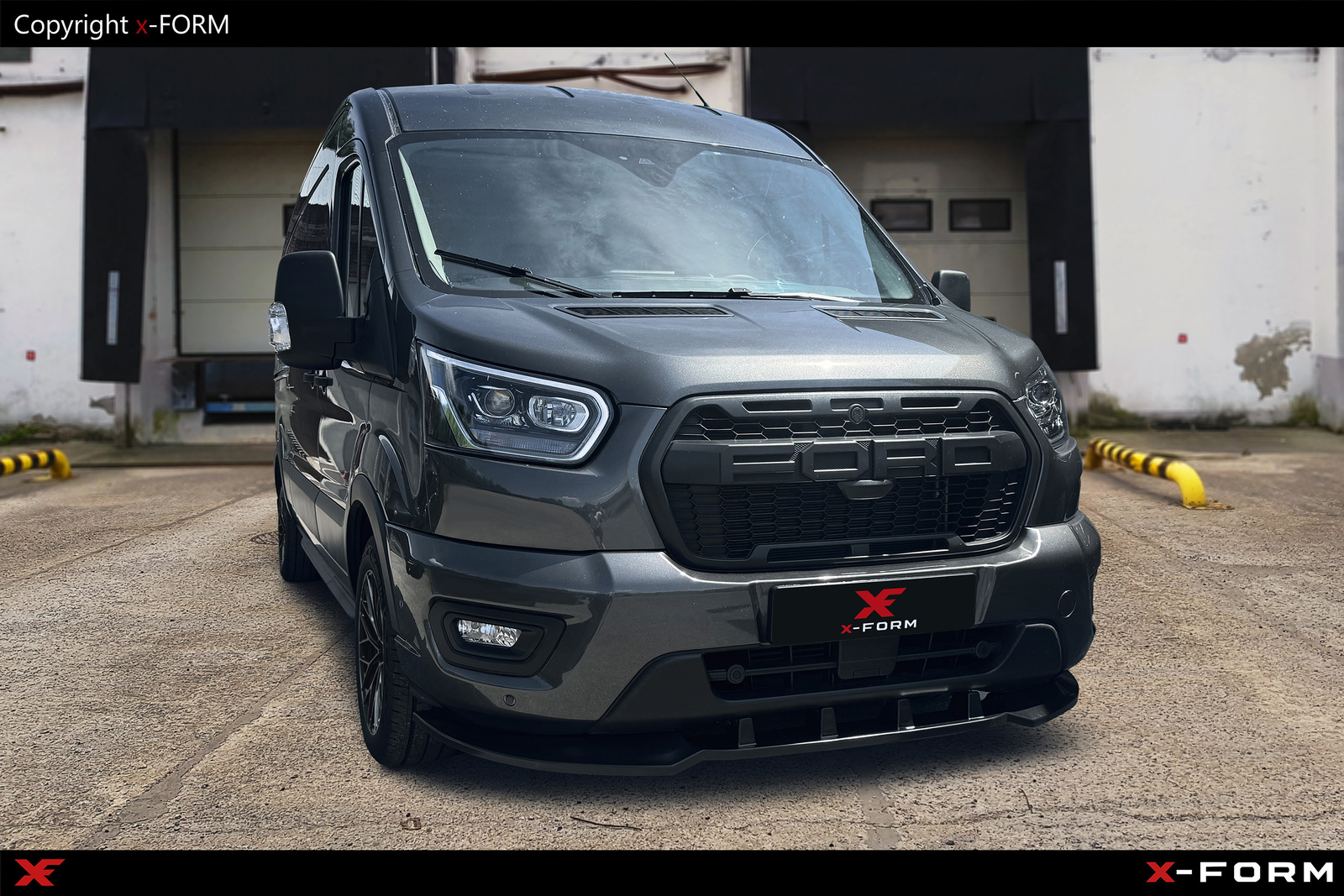 Splitter Anteriore Sportivo V.1 per Ford Transit MK8 Facelift 2019-