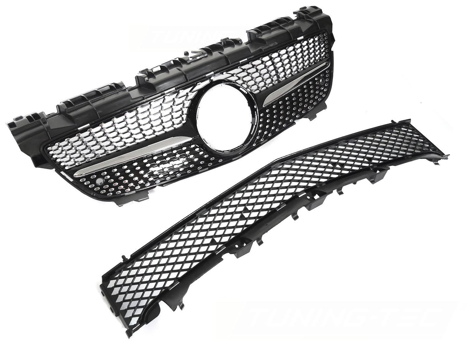 Griglia calandra anteriore Mercedes SLK R172 2011-2015 Nero lucido e cromato