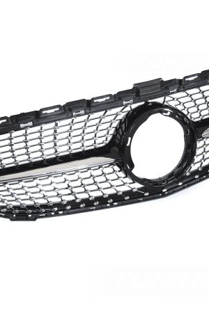 Griglia calandra anteriore Mercedes W205 W205 18-21 / S205 18-21 / C205 18-23 / A205 18-23 Nero lucido e Cromato