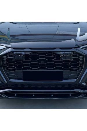 Sottoparaurti anteriore Audiย Q8 S-Line 2018-2023 Look RSQ8 Nero lucido
