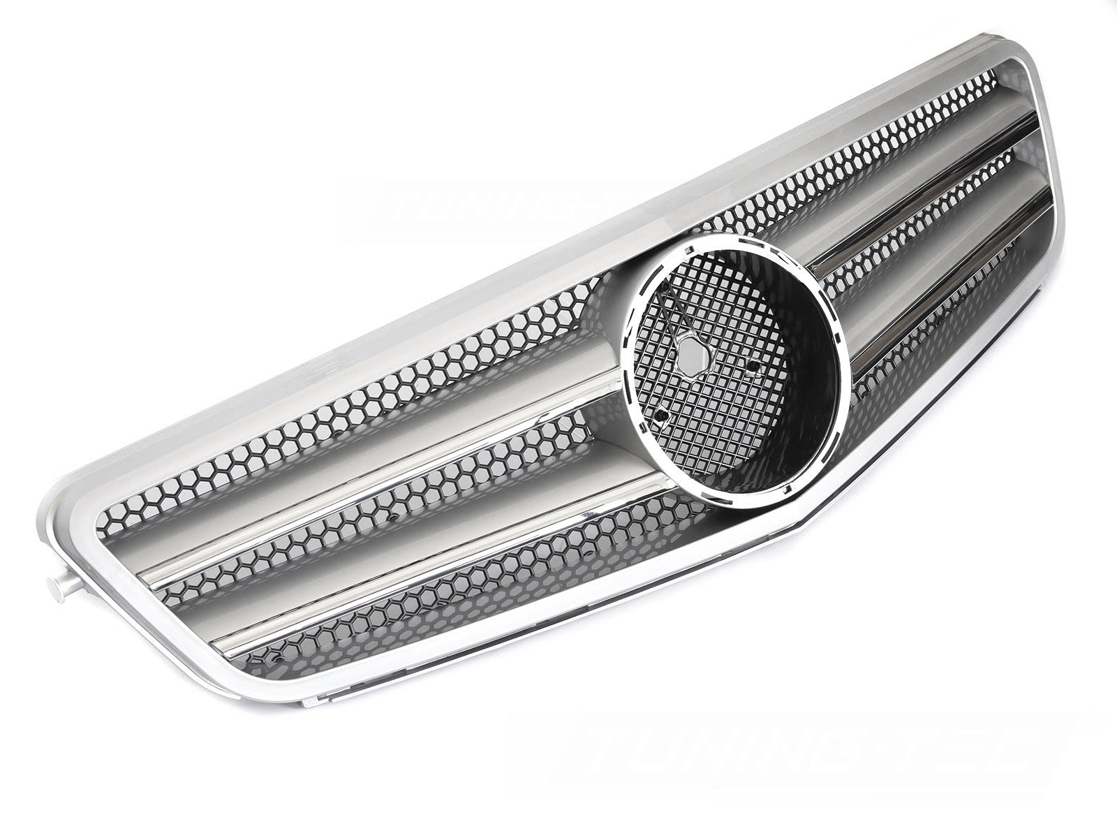 Griglia calandra anteriore Mercedes W204 2007-2014 Argento e Cromata