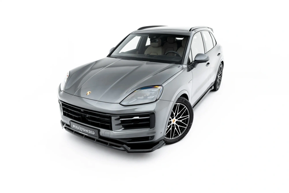 Sottoparaurti splitter anteriore Porsche Cayenne SUV / Coupe Mk3 Facelift 2023- - immagine 2