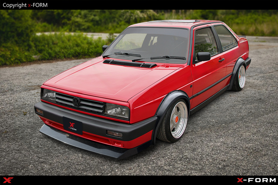 Splitter Anteriore Sportivo per Volkswagen Golf II / Jetta II 1983-1992 - immagine 3