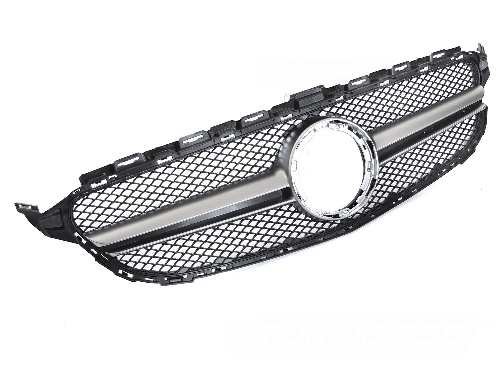 Griglia calandra anteriore Mercedes W205 W205 18-21 / S205 18-21 / C205 18-23 / A205 18-23 Nero e Argento