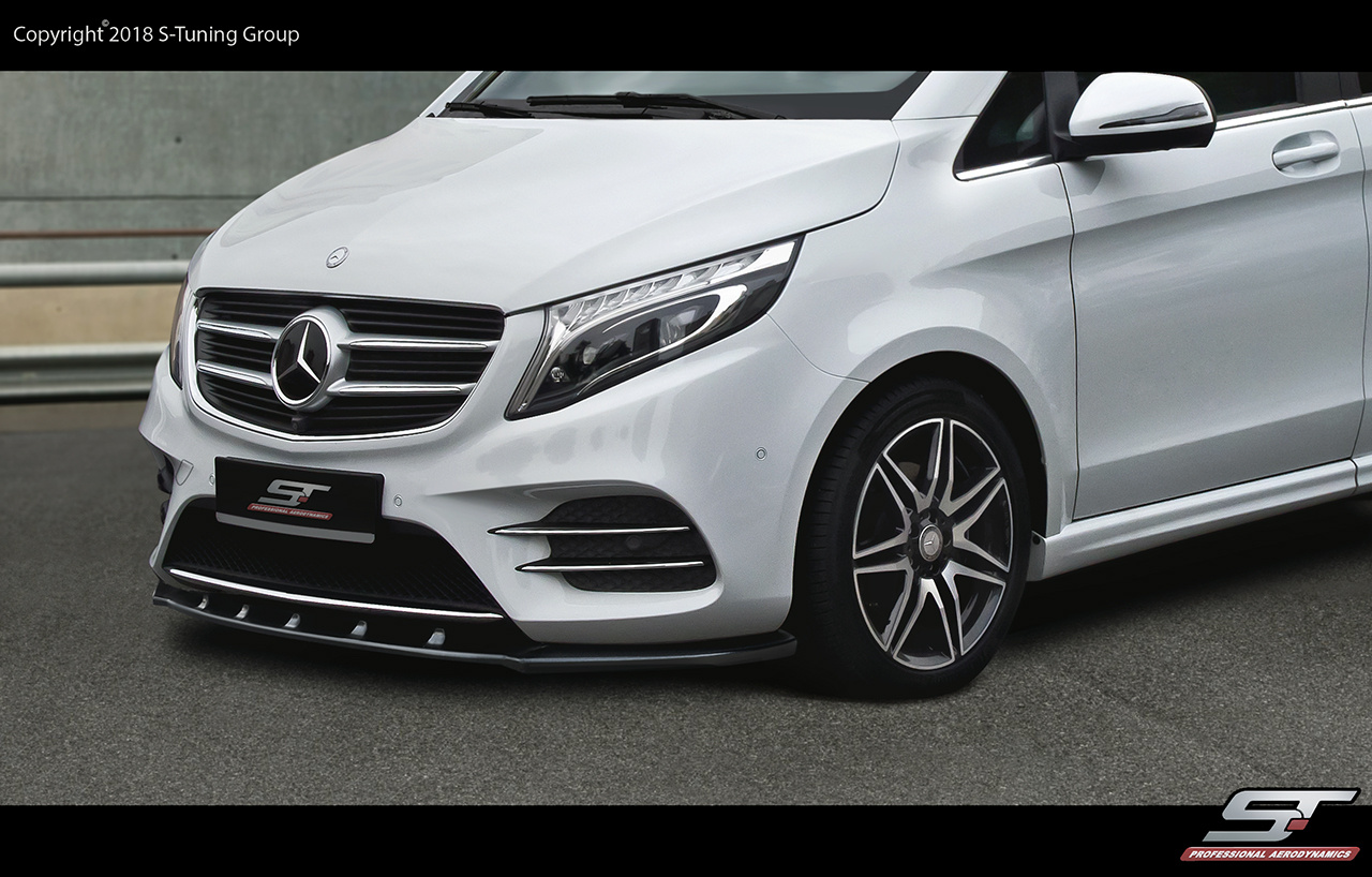 Splitter Anteriore Sportivo per Classe V AMG-Line W447 2014-2024