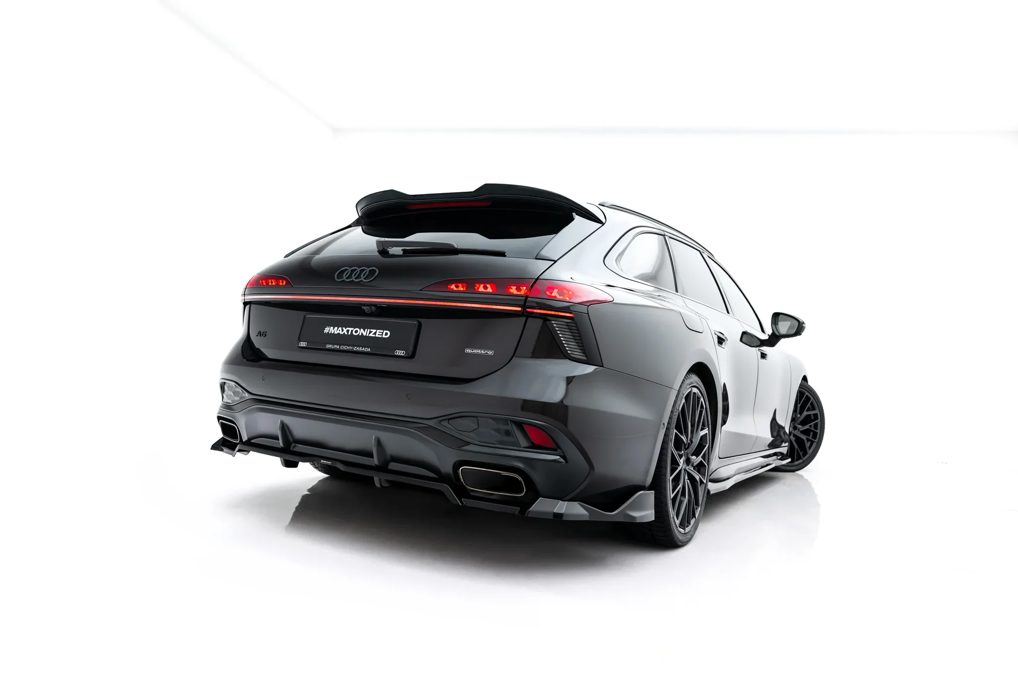 Sottoparaurti splitter posteriore V.4 Audi A6 S-Line C9 2023- Benzina / Ibrida