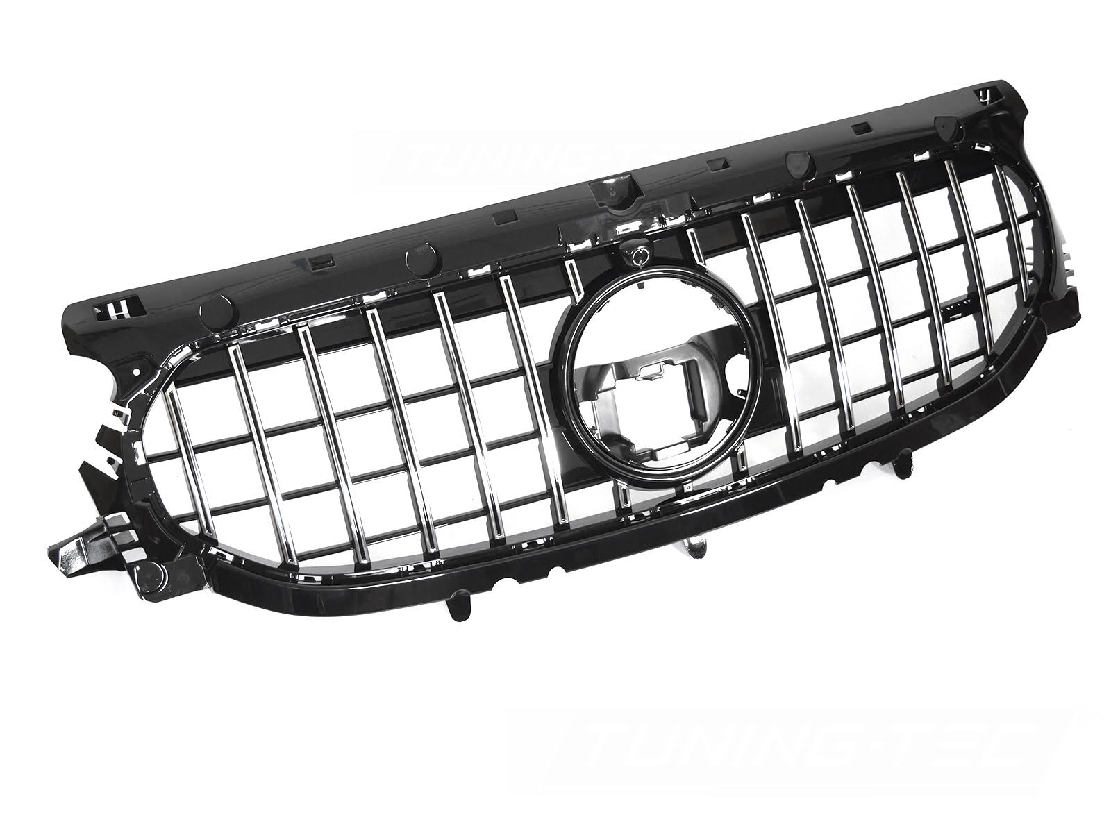 Griglia calandra anteriore Mercedes GLA H247 2019-2023 Nero lucido e cromato