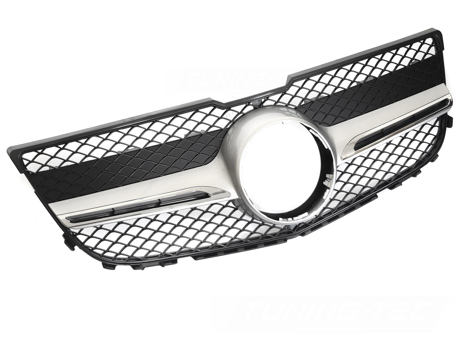Griglia calandra anteriore Mercedes GLK X204 2013-2015 Nero lucido e argento