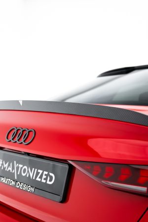 Estensione spoiler in carbonio V.2 Audi RS3 / S3 / A3 S-Line / A3 Berlina 8Y 2020-2024