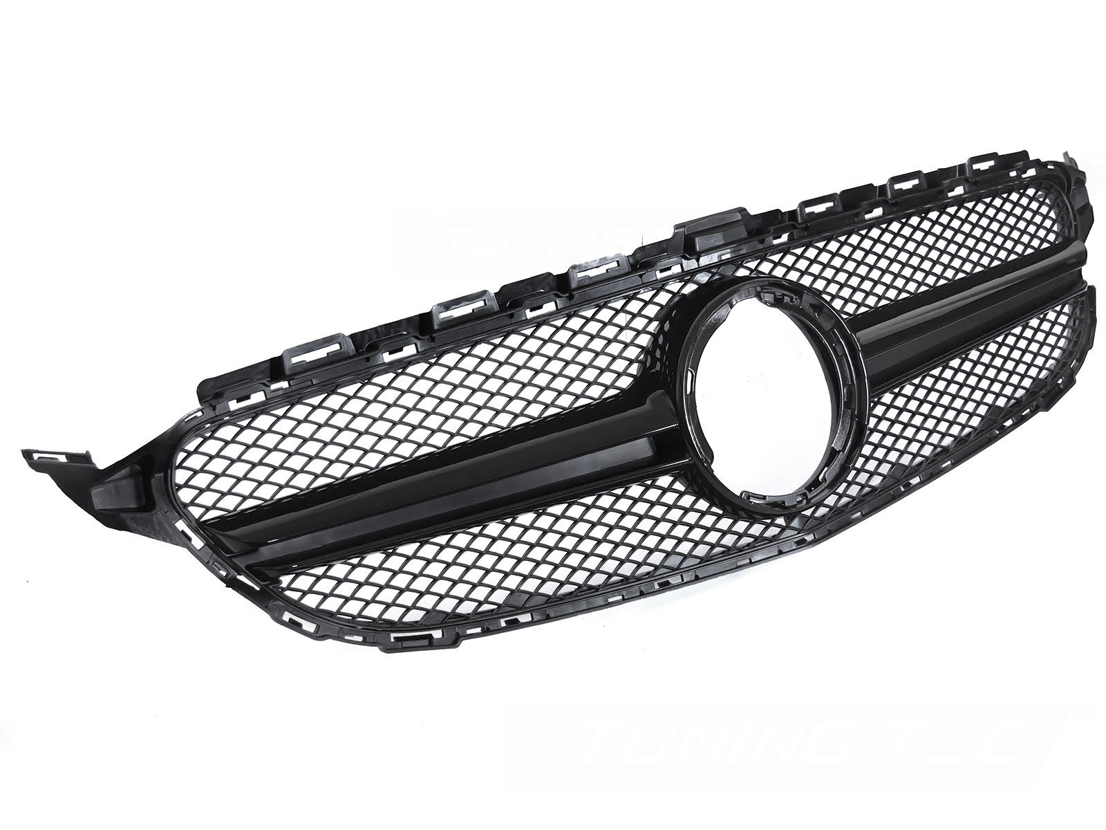 Griglia calandra anteriore Mercedes W205 W205 18-21 / S205 18-21 / C205 18-23 / A205 18-23 Nero lucido