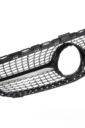 Griglia calandra anteriore Mercedes W205 14-18 / S205 14-18 / C205 15-18 / A205 16-18 Nero lucido e Cromato