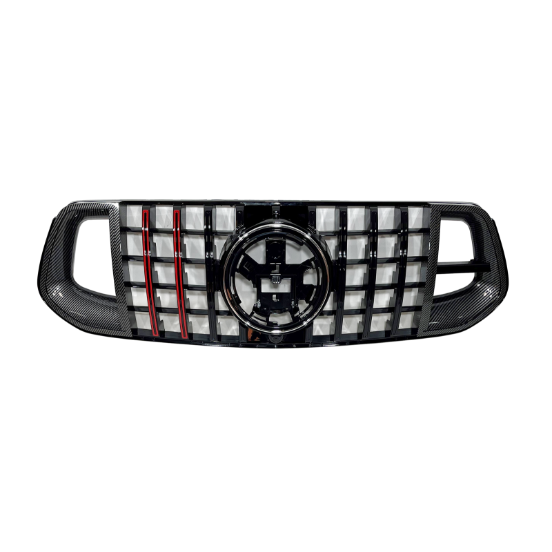 Griglia calandra anteriore Mercedes GLE W167 / C167 Nero lucido e carbonio