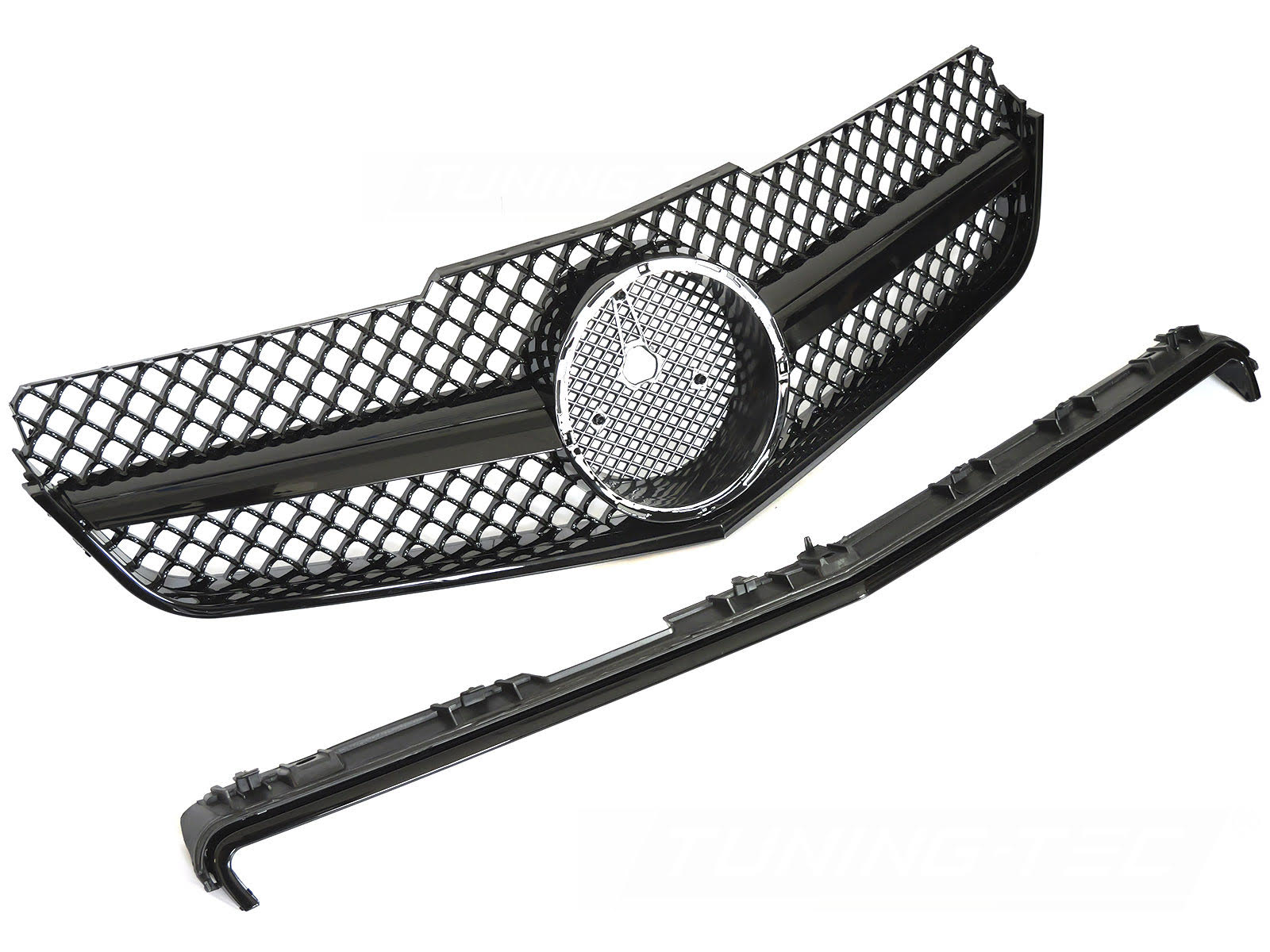 Griglia calandra anteriore Mercedes Classe E C207 / A207 2009-2013 Nero lucido