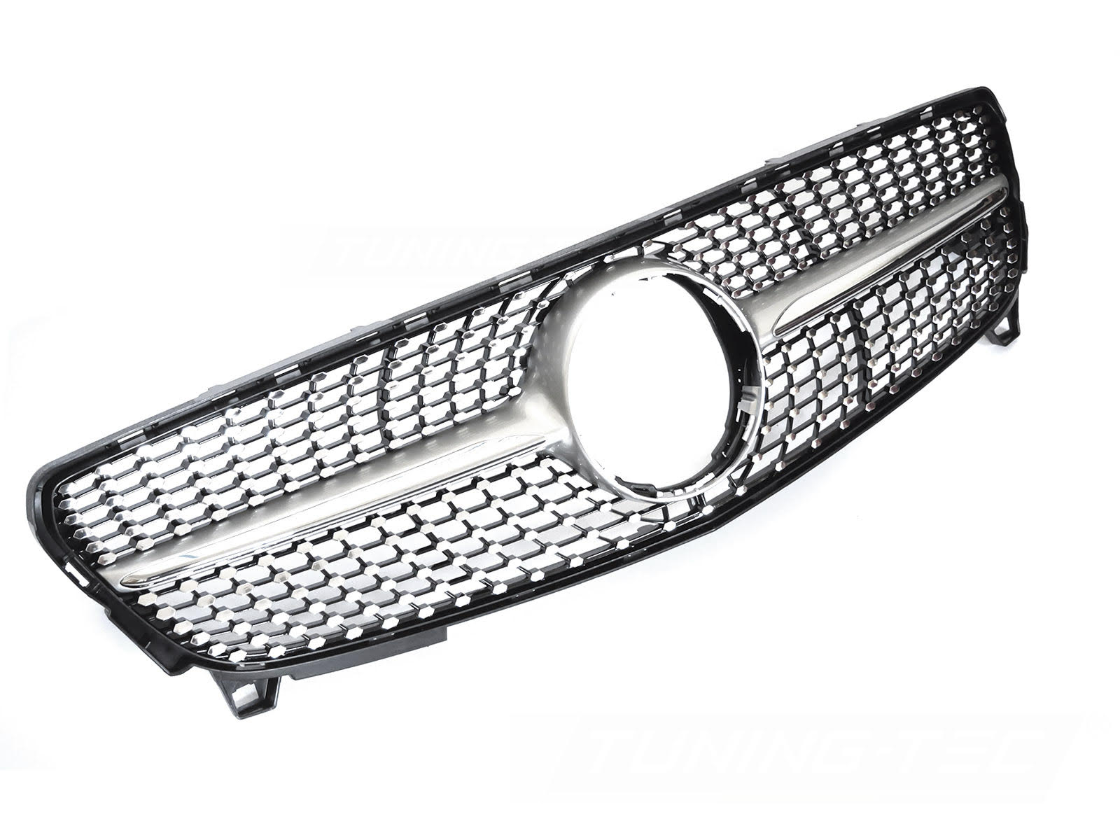 Griglia calandra anteriore Mercedes Classe A W176 2015-2018 Argento e Cromata