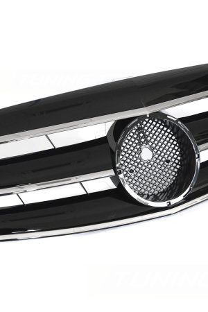 Griglia calandra anteriore Mercedes Classe S W221 2005-2009 Nero lucido e Cromato