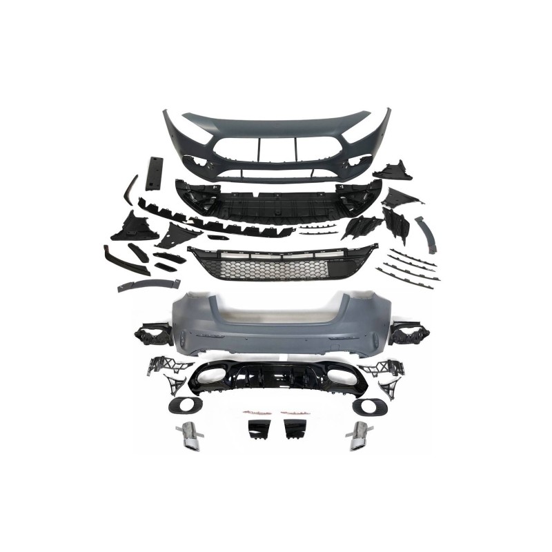 Bodykit kit carrozzeria Mercedes Classe A W177 2018-2023 Look A35 - immagine 2