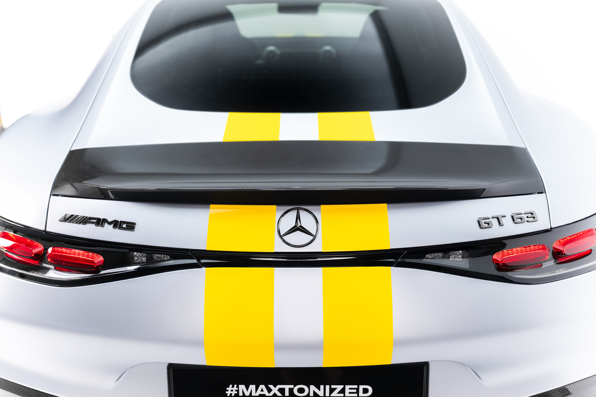 Spoiler in carbonio V.2 Mercedes AMG GT 43 / 55 / 63 / 63 SE Performance C192 2023- - immagine 4