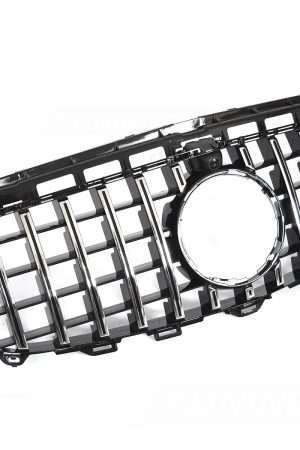 Griglia calandra anteriore Mercedes Classe E W213 / S213 2016-2019 Nero lucido e cromato