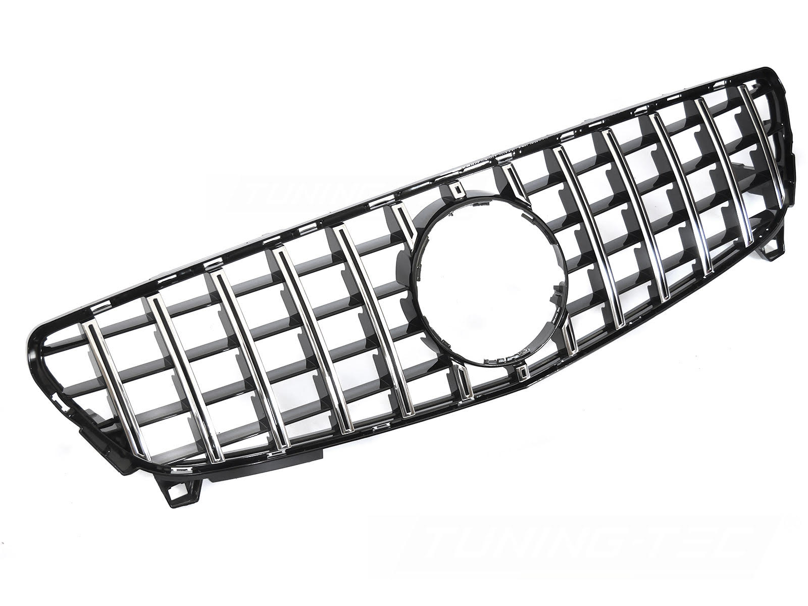 Griglia calandra anteriore Mercedes Classe A W176 2015-2018 Nero lucido e cromato