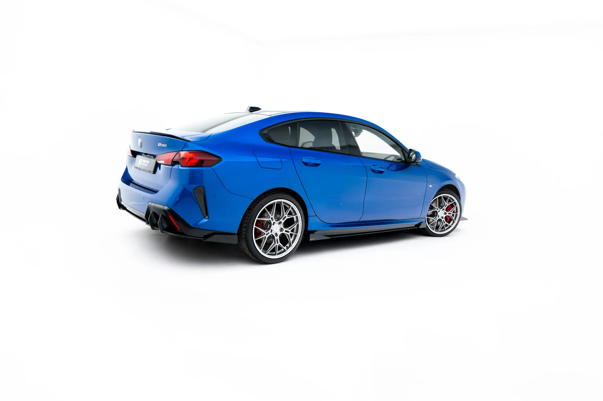 Diffusori minigonne laterali Street Pro + flaps BMW 2 M-Pack / M235i Gran Coupe F74 2024- con riga rossa - immagine 2